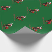 Dachsing Durch Den Schnee Dachshund Wursthund Geschenkpapier (Ecke)