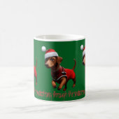 Dachsing Durch Den Schnee Dachshund Wursthund Kaffeetasse (Mittel)
