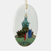 Dachspitze der Oper Garnier in Paris, Frankreich Keramik Ornament (Rechts)