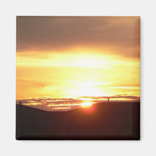 "Dachspitze-Sonnenuntergang-" Magnet