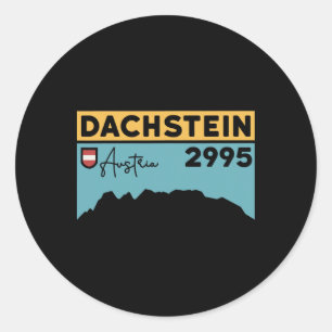 Dachstein Ramsau Steiermark Österreich Skifahren W Runder Aufkleber