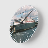 Dachsuhr Runde Wanduhr (Winkel)