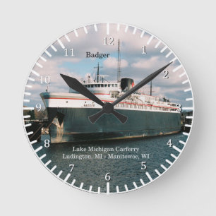 Dachsuhr Runde Wanduhr