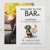 Dachsund Bar Menükarte (Vorne/Hinten)