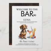 Dachsund Bar Menükarte (Vorne/Hinten)