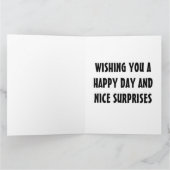 DACHSUND DOG ART BIRTHDAY GREETING CARD KARTE (Innenseite)