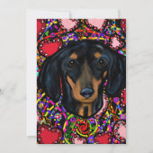 DACHSUND FEIERTAGSKARTE (Vorderseite)