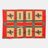 Dachsund-Geschirrtuch Küchentuch (Horizontal)