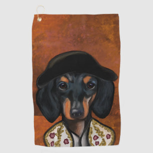 DACHSUND GOLFHANDTUCH