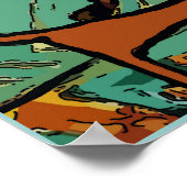 Dachsund, Matisse Style Poster (Ecke)