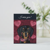 DACHSUND POSTKARTE (Stehend Vorderseite)