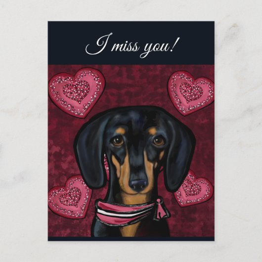 DACHSUND POSTKARTE (Vorderseite)