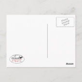 Dachsund Rose Sweetheart Off-Leash Art™ Custom Postkarte (Rückseite)