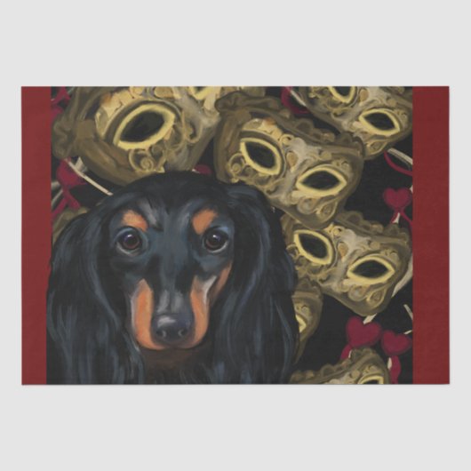DACHSUND SEIDENPAPIER (Vorderseite)