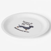 Dachsund Zuhause Pappteller (Schrägansicht)