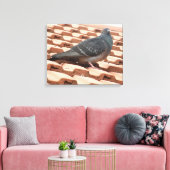 Dachtaube Canvas Print Leinwanddruck (Insitu (Wohnzimmer))