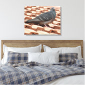 Dachtaube Canvas Print Leinwanddruck (Insitu (Schlafzimmer))