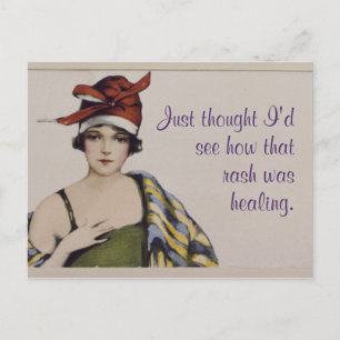 "Dachte nur, ich sehe mal, wie dieser Ausschlag he Postkarte