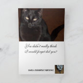 DACHTEN SIE mich würden VERGESSEN? BIRTHADAY Karte (Innenseite)