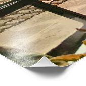 Dachterrasse Ausblick auf das Fenster in Siena, It Fotodruck (Ecke)