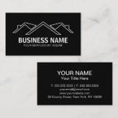 Dachüberdachung Visitenkarte (Vorne/Hinten)