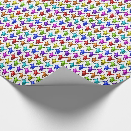 Dachund Fantasy Gift Wrap Geschenkpapier (Ecke)