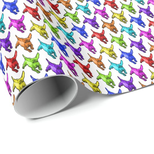 Dachund Fantasy Gift Wrap Geschenkpapier (Rolleneckpunkt)