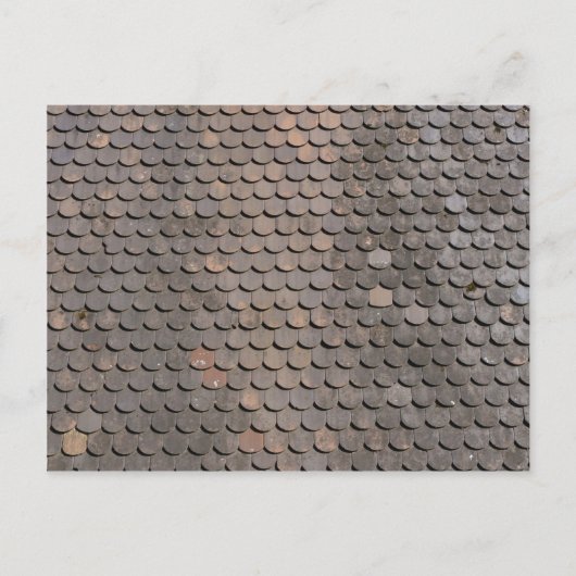 Dachziegel FischMusterrolle Postkarte (Vorderseite)