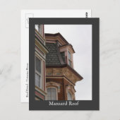 Dachziegel Postkarte (Vorne/Hinten)