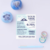Dachziegel, Realtor, Anwesen Agent Werbung Flyer (Einzeln)
