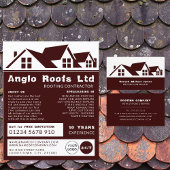 Dachziegel, Roofer, Dachdeckerwerbung Flyer