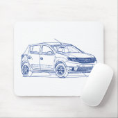 Dacia Sandero 2013 Mousepad (Mit Mouse)