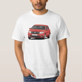 Dacia Sandero Illustration - Rot T-Shirt