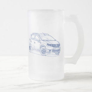 Dacia Sandero Stepway 2013 Mattglas Bierglas
