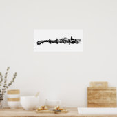 Dacia Wolf Schlange Geschichte romania Symbol Dacs Poster (Küche)