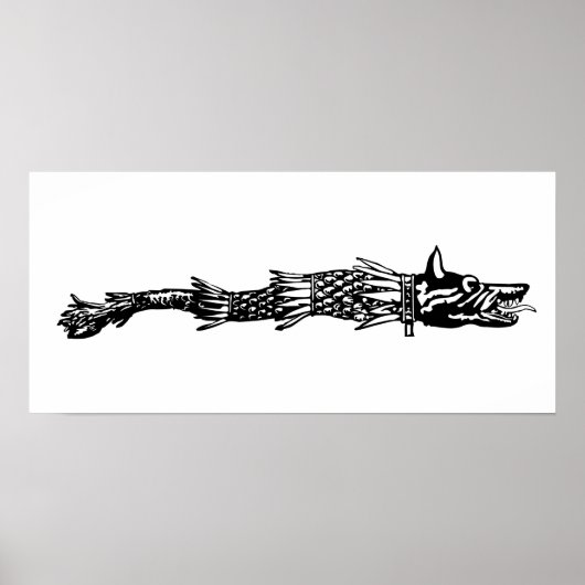 Dacia Wolf Schlange Geschichte romania Symbol Dacs Poster (Vorne)