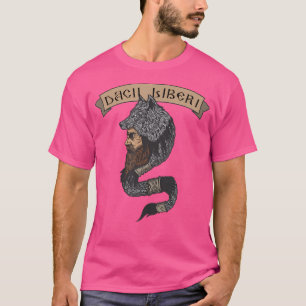 Dacii Liberi Decebal Wolf Flag Dacia T-Shirt
