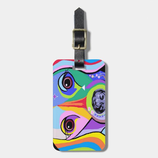 Dackel 2 gepäckanhänger (Vorderseite vertikal)