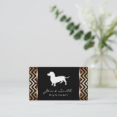 DACKEL 2 | Hund Groomer Visitenkarte (Stehend Vorderseite)