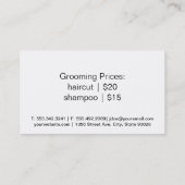 DACKEL 2 | Hund Groomer Visitenkarte (Rückseite)