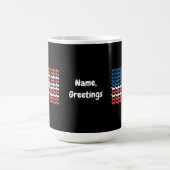 Dackel 4. Juli American Flag Patriotic Kaffeetasse (Mittel)