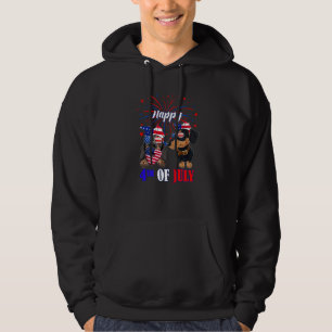 Dackel 4. Juli Red White Blue Americ Hoodie