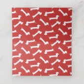 Dackel Abendessen Party Niedlich Tischsitze Platzkarte (Innenseite Aufgefaltet)