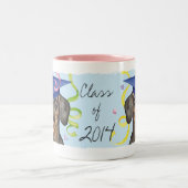 Dackel-Absolvent Zweifarbige Tasse (Mittel)
