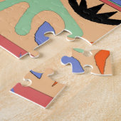 Dackel abstrakt puzzle (Seite)