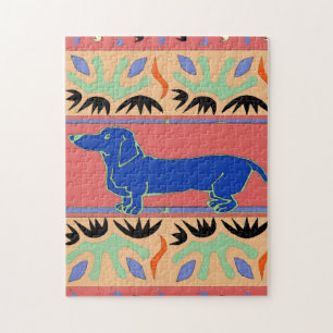 Dackel abstrakt puzzle