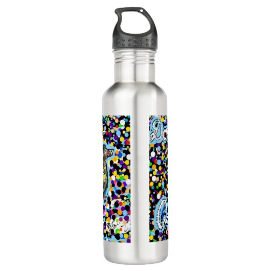 Dackel Adoptiere kein Glas Edelstahlflasche (Rückseite)