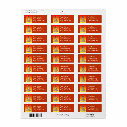 Dackel-Adressetiketten (Vorne)