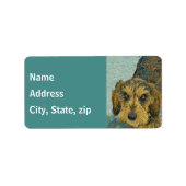 Dackel-Adressetiketten Adressaufkleber (Vorne)