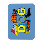 Dackel_Agility Magnet (Vertikal)